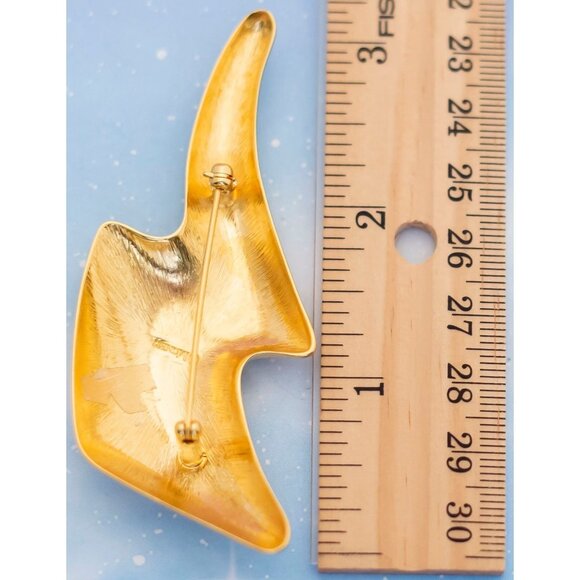 Vintage Unicorn Horn Brooch | Monet | J23 - Picture 2 of 2